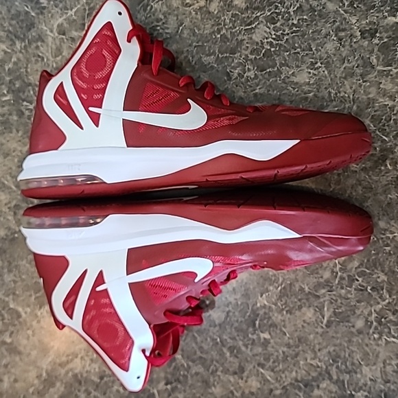 Nike Air Max Hyper Aggressor TB Gym Red White Mens Sneakers 524867-600 Size 14 - Picture 13 of 16